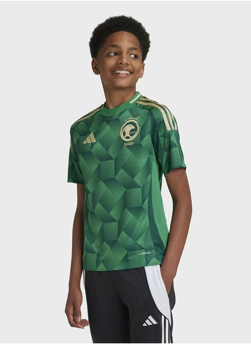 Adidas Saff H Jsy Y Green Football Jerseys For Kids Unisex 128